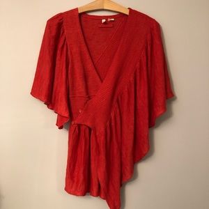 Anthropologie Moth Taupo Wrap Sweater